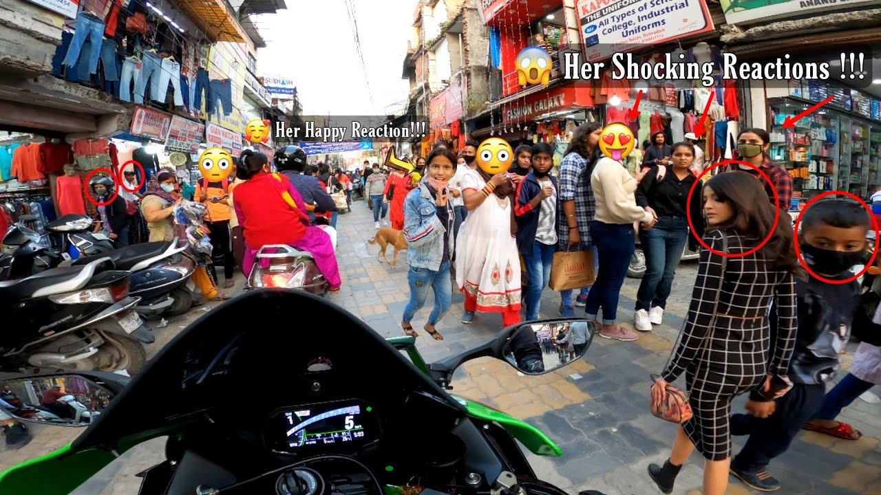 Girls Shocking Reactions & Best Market Reactions And Road Reactions 2021 & Loud Exhaust In India