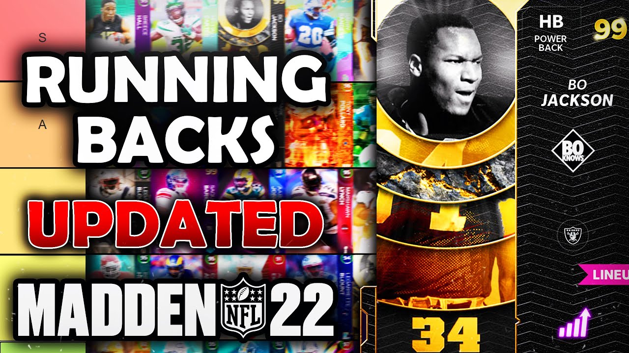 RANKING the BEST Running Backs (UPDATED) in Madden 22 Ultimate Team (Tier List)