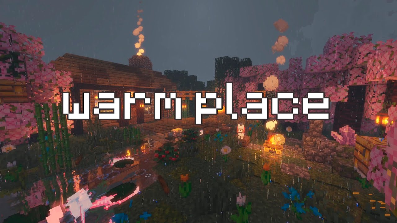 free your thoughts and enjoy the weather... (minecraft music w soft rain, fire)