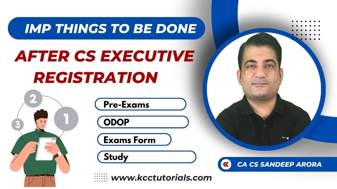 Things to be done After CS Executive Registration ! CS Executive June 2024