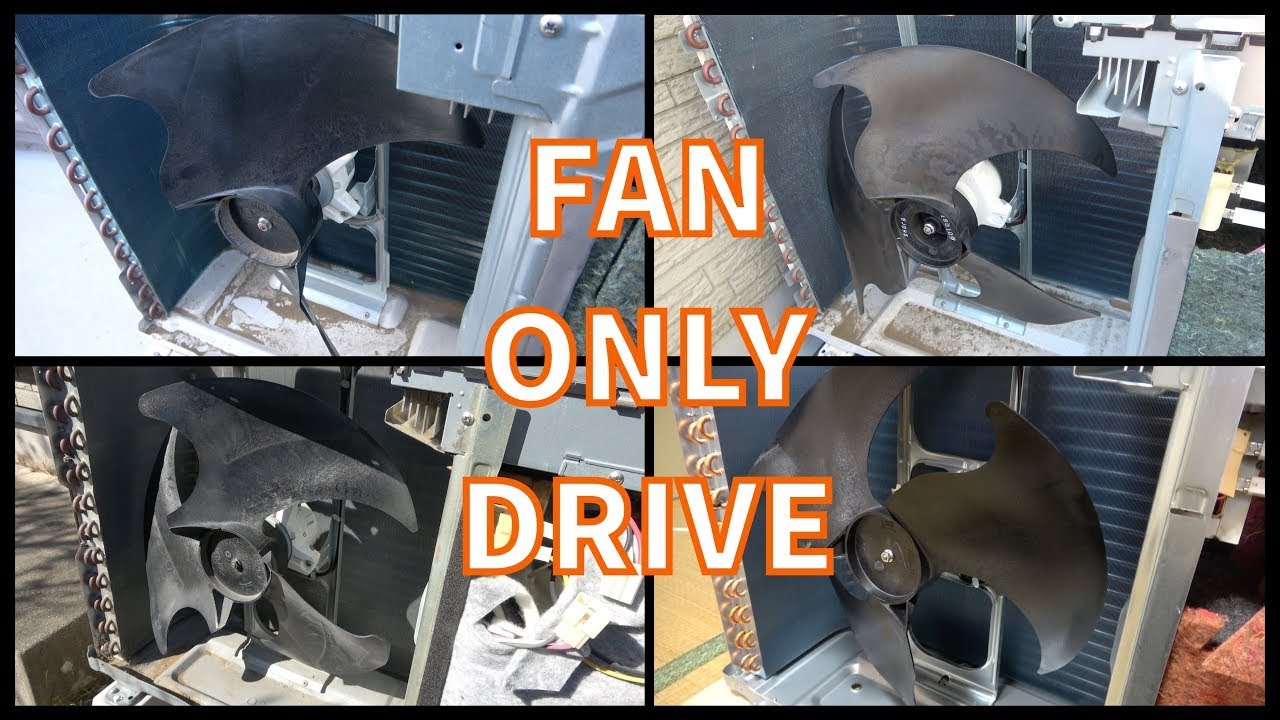 【全4台収録】東芝エアコン室外機の "ファンだけ" 回してみた動画 TOSHIBA Mini-Split AC Outdoor unit FAN ONLY DRIVE