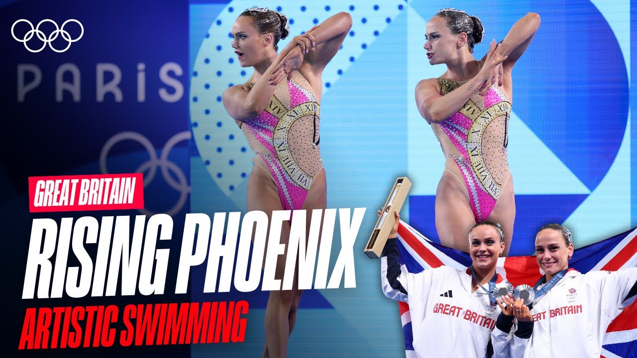 Historic medal for Great Britain🇬🇧🥇 | Free artistic swimming routine by Shortman & Thorpe #Paris2024