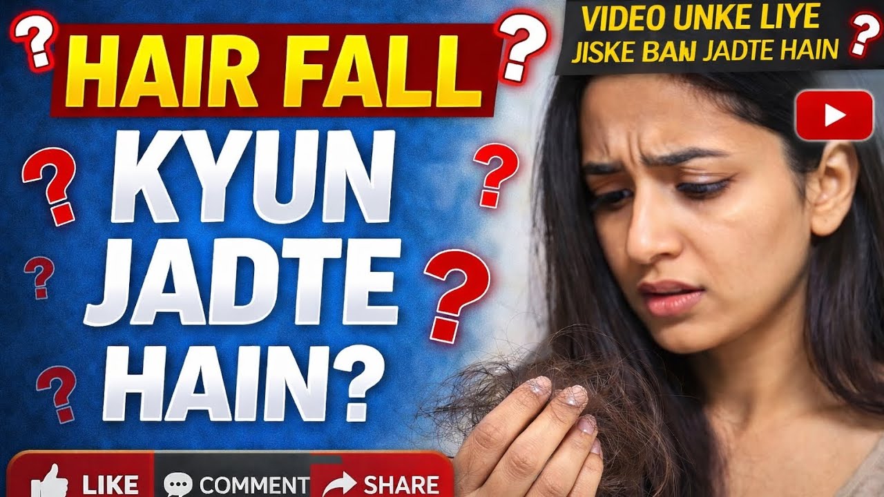 अगर आपको hair fall, बाल झड़ना, या बालों की कोई भी समस्या है तो यह वीडियो आपके लिए है।इस 