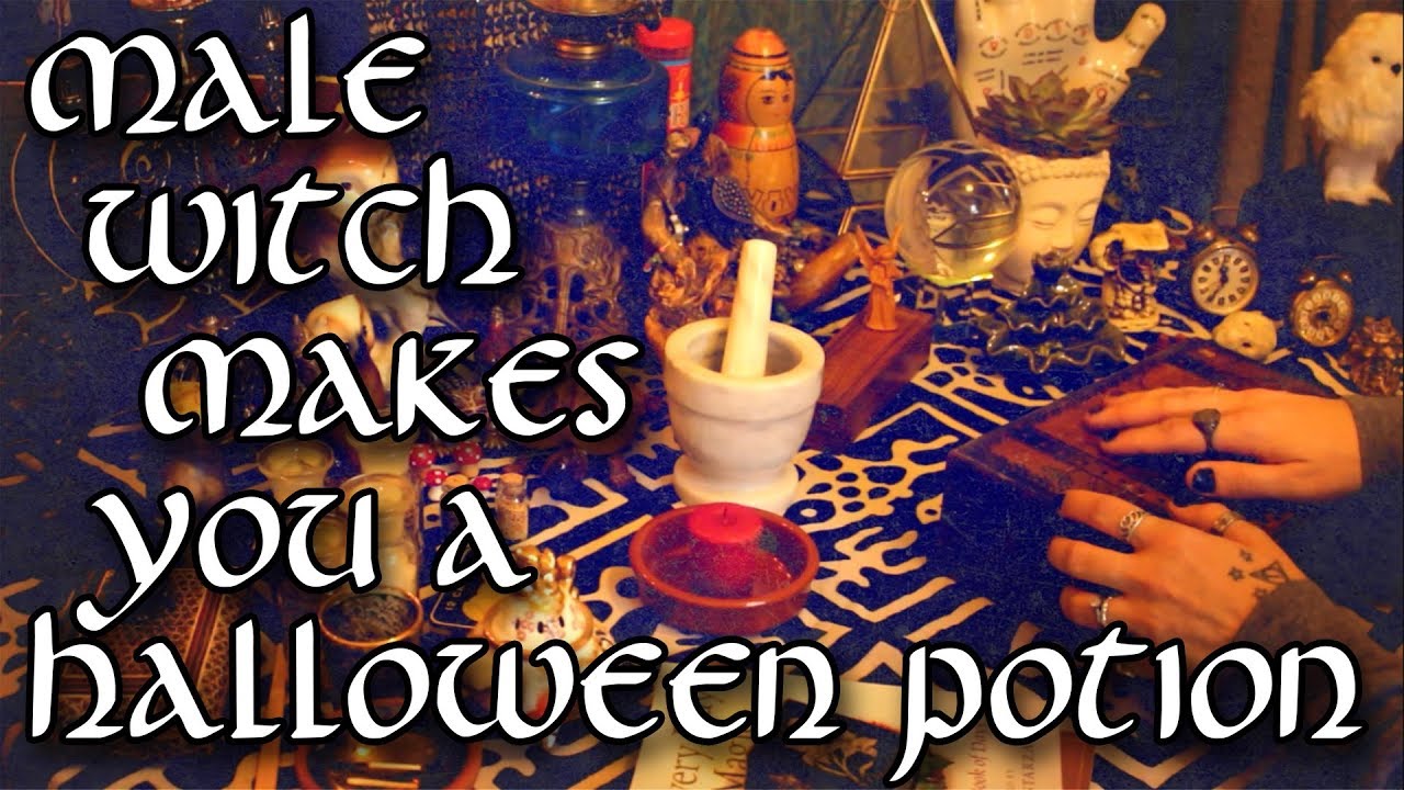 Male witch makes you a Halloween potion - ASMR [no talking] [roleplay]
