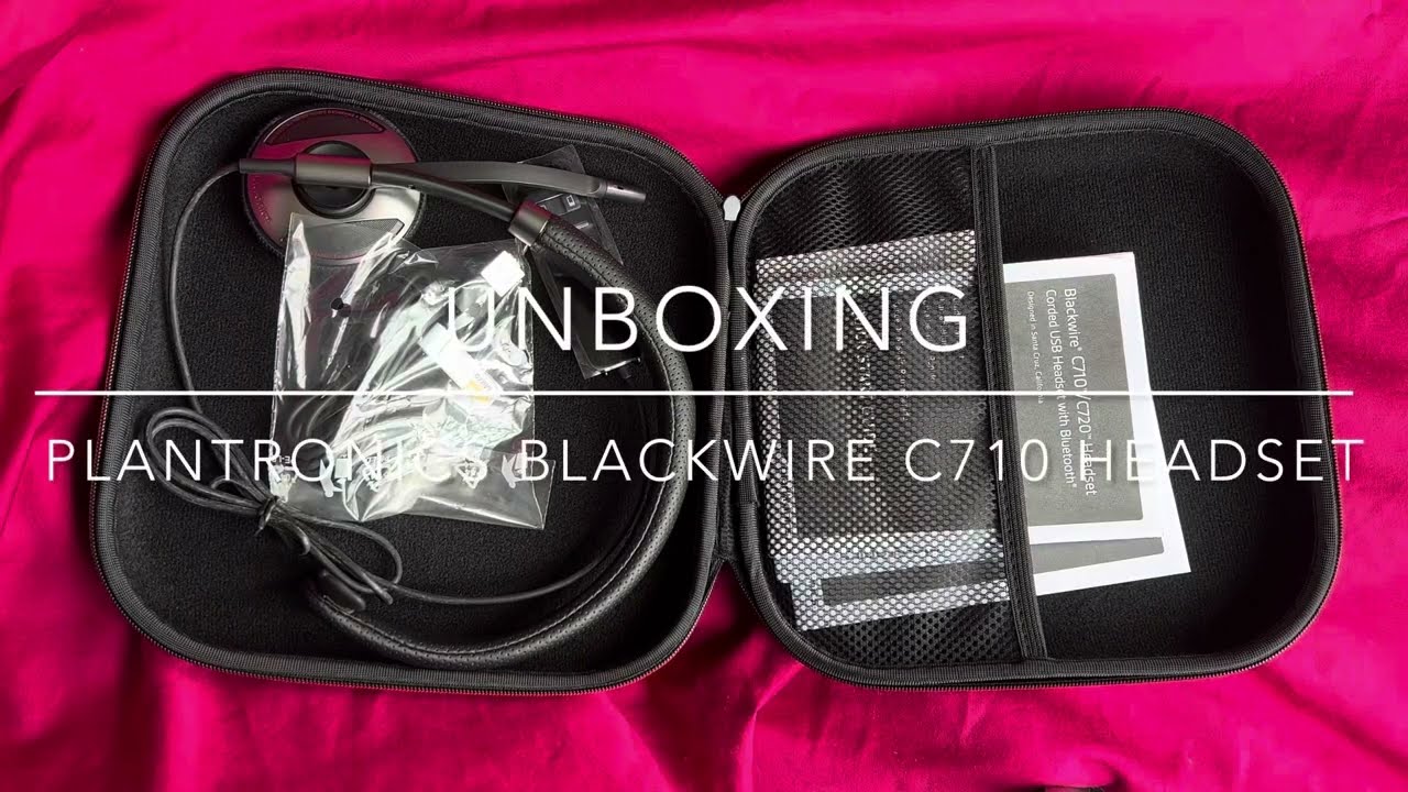 Unboxing - Plantronics Blackwire C710 Single Ear Headset with Bluetooth