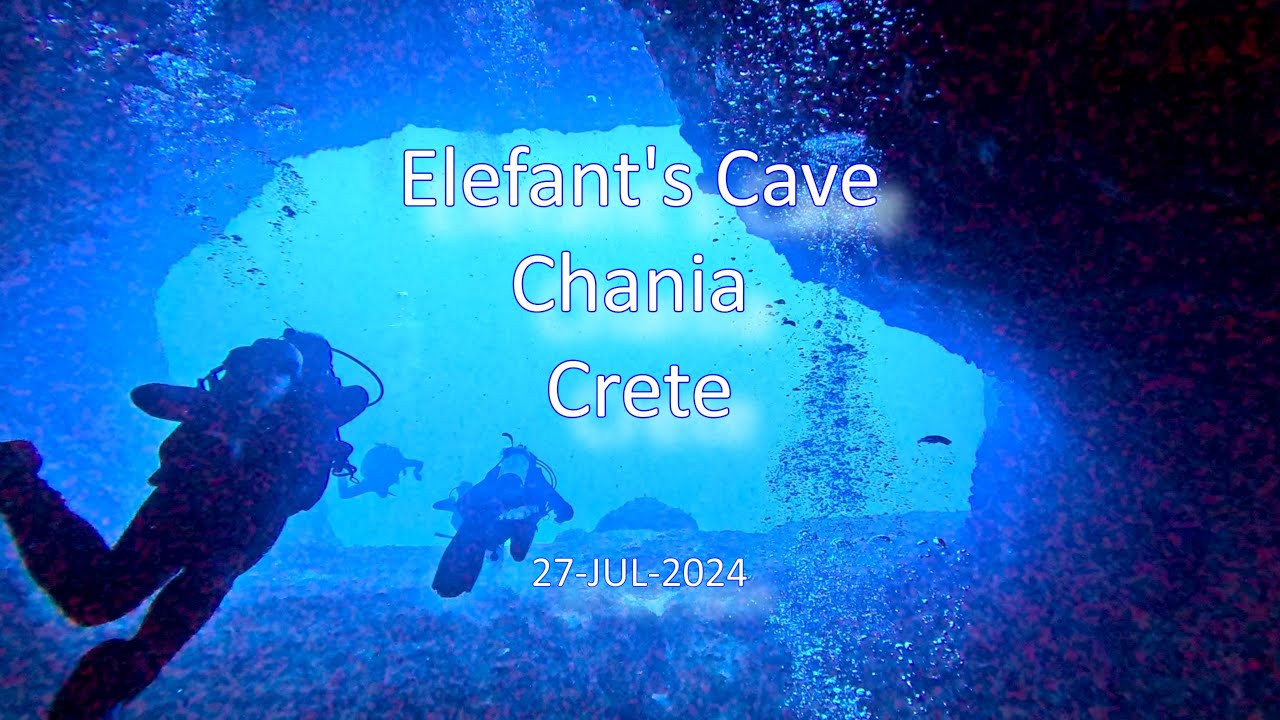 Diving to Elefant's Cave at Chania, Crete