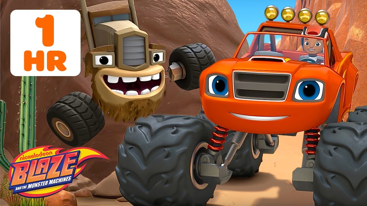 Blaze SMASHES Walls, Snow Balls & More! w/ AJ | 60 Minutes | Blaze and the Monster Machines