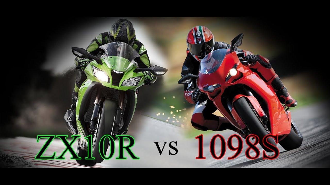 Kawasaki Ninja Zx10r 2011 vs. Ducati 1198S