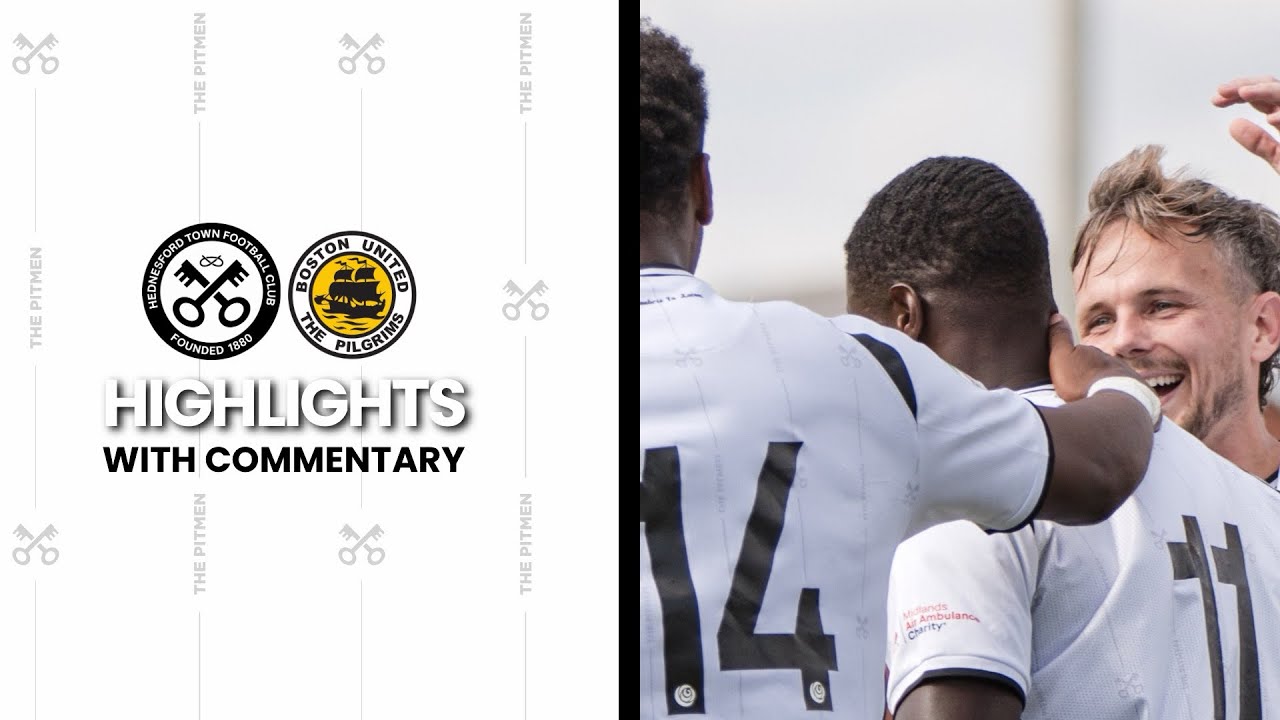 Hednesford Town vs Boston United | Match Highlights with commentary 