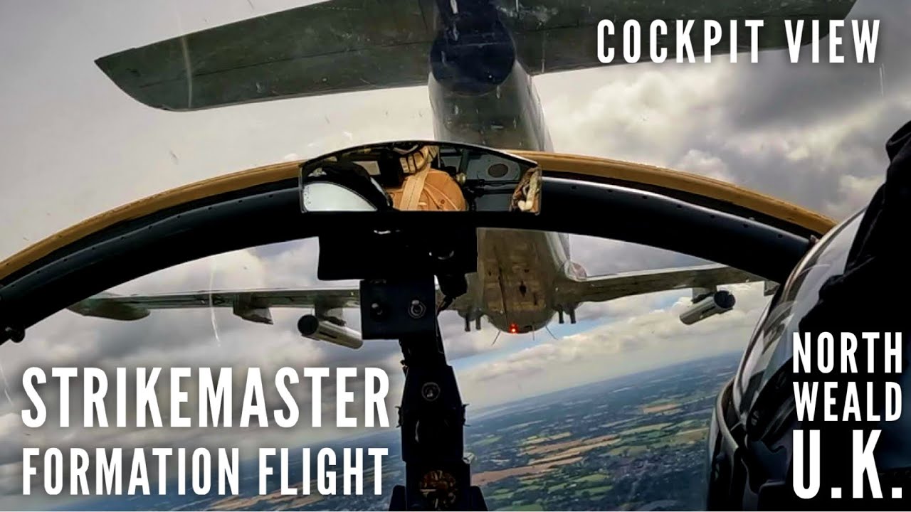 Strikemaster Jet Fighter Formation Flight | North Weald Airfield