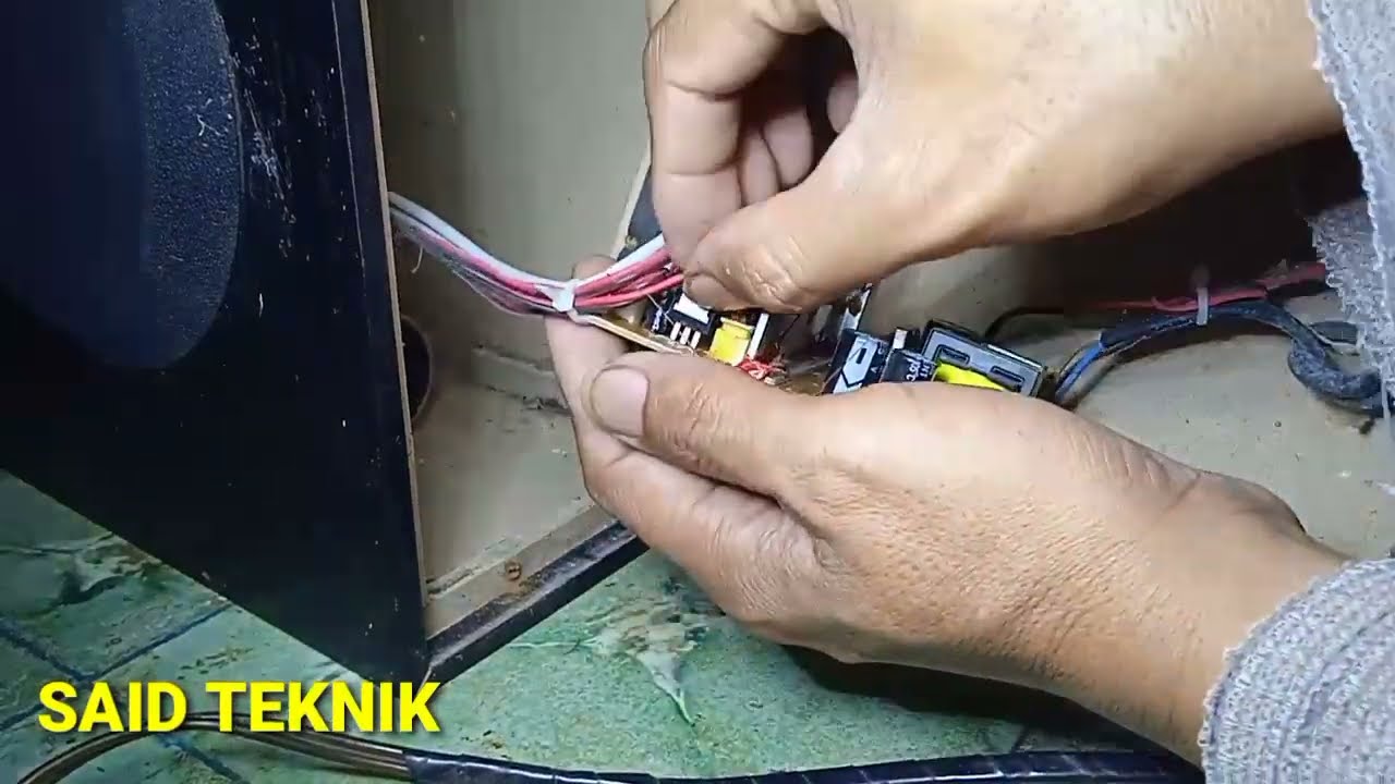 cara servis home teather yang hanya bunyi dud dud.