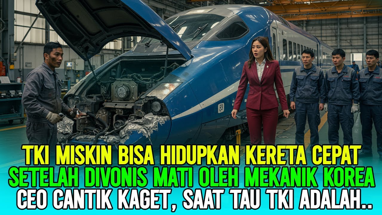 TKI YANG DIREMEHKAN‼️BERHASIL HIDUPKAN KEMBALI MESIN KERETA CEPAT MILIK CEO CANTIK KOREA, TERNYATA..
