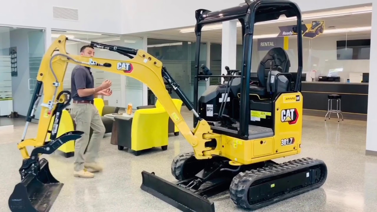 Мини-экскаватор Cat® 301.7 CR: обзор