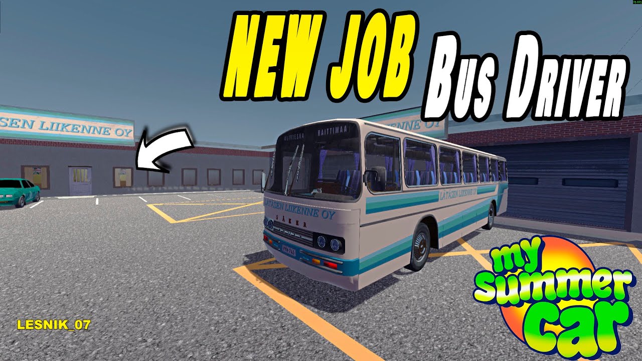 НОВАЯ РАБОТА ! ВОДИТЕЛЬ АВТОБУСА В MY SUMMER CAR