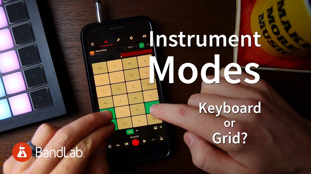 Instrument modes on BandLab: Grid or Keyboard? ft Eumonik