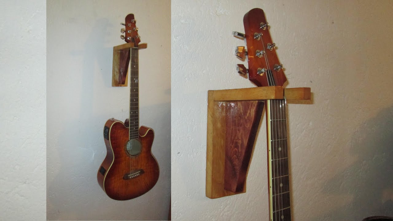 Como hacer Soporte  de madera Para Guitarra (#5 ) FACIL