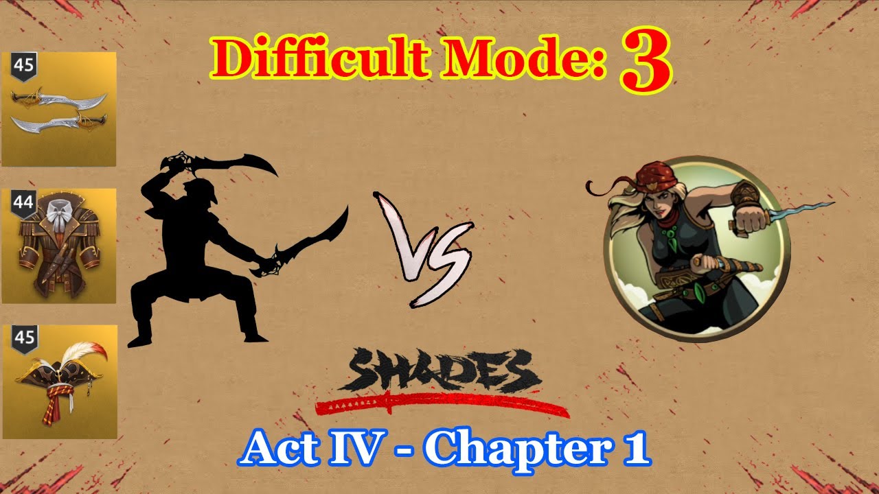 Shades: Shadow Fight Roguelike || Act IV Chapter 1 - Mode 3 「iOS/Android Gameplay」