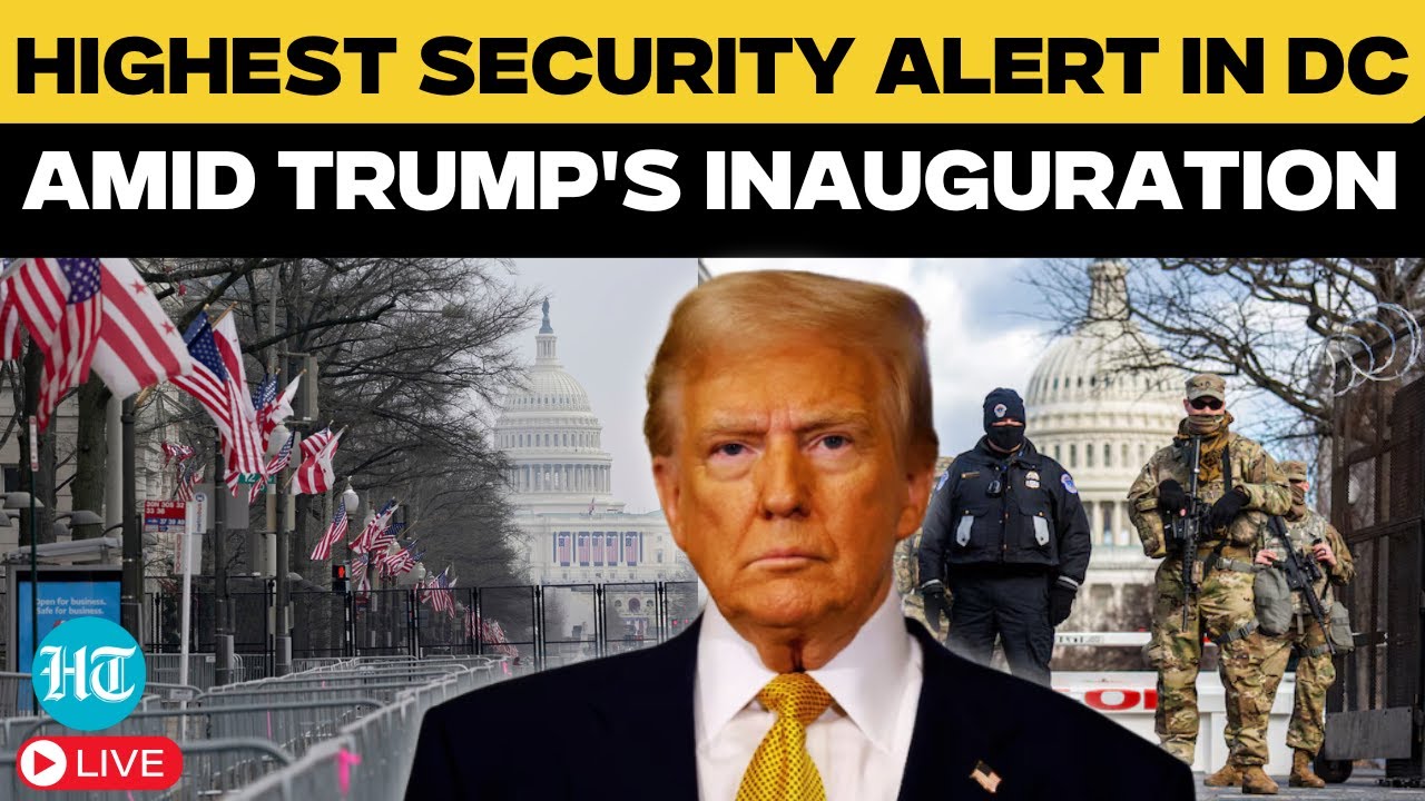 Trump Inauguration LIVE: 25,000 Security Personnel, 30 Miles of Barricades | Donald Trump Oath Live