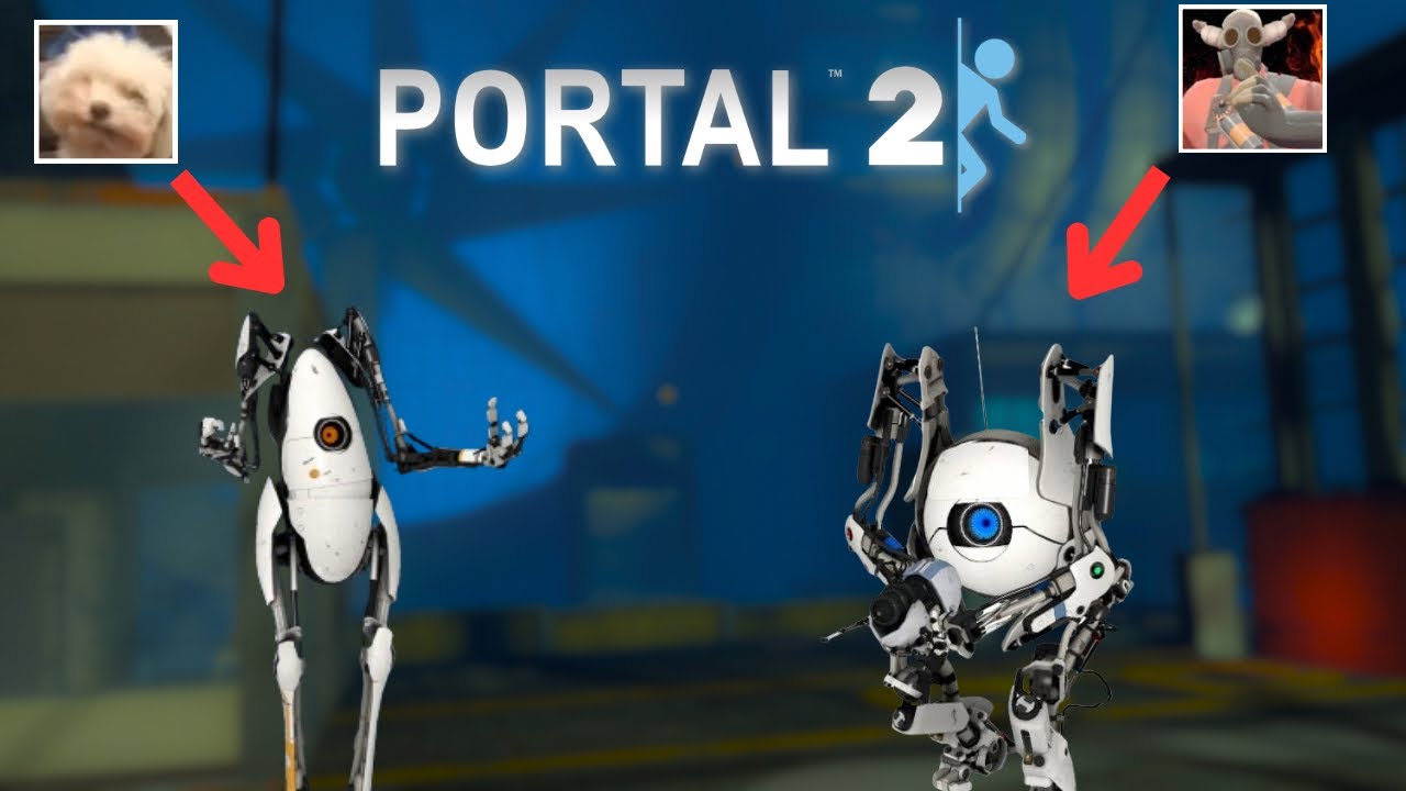 2 idiots try to play portal 2 Coop (it did not go well)