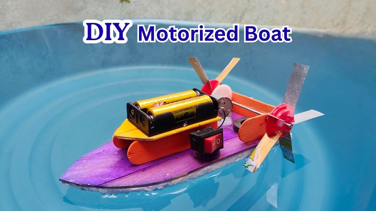 I Built a Mini Electric Boat from Scratch!😮 | Easy DIY Project