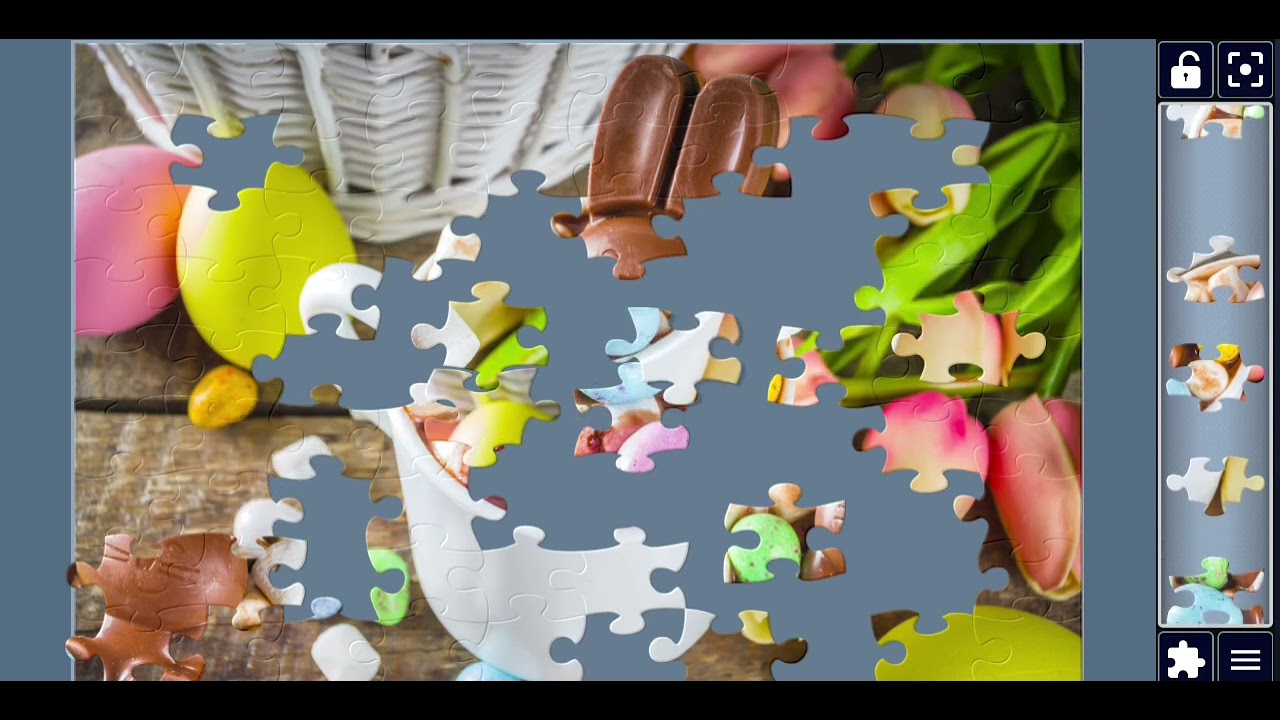 Easter Hot Chocolate Bunny Puzzle 🐰🍫 | Colorful Eggs & Marshmallow Jigsaw Challenge | MISHIFUNPUZZLE