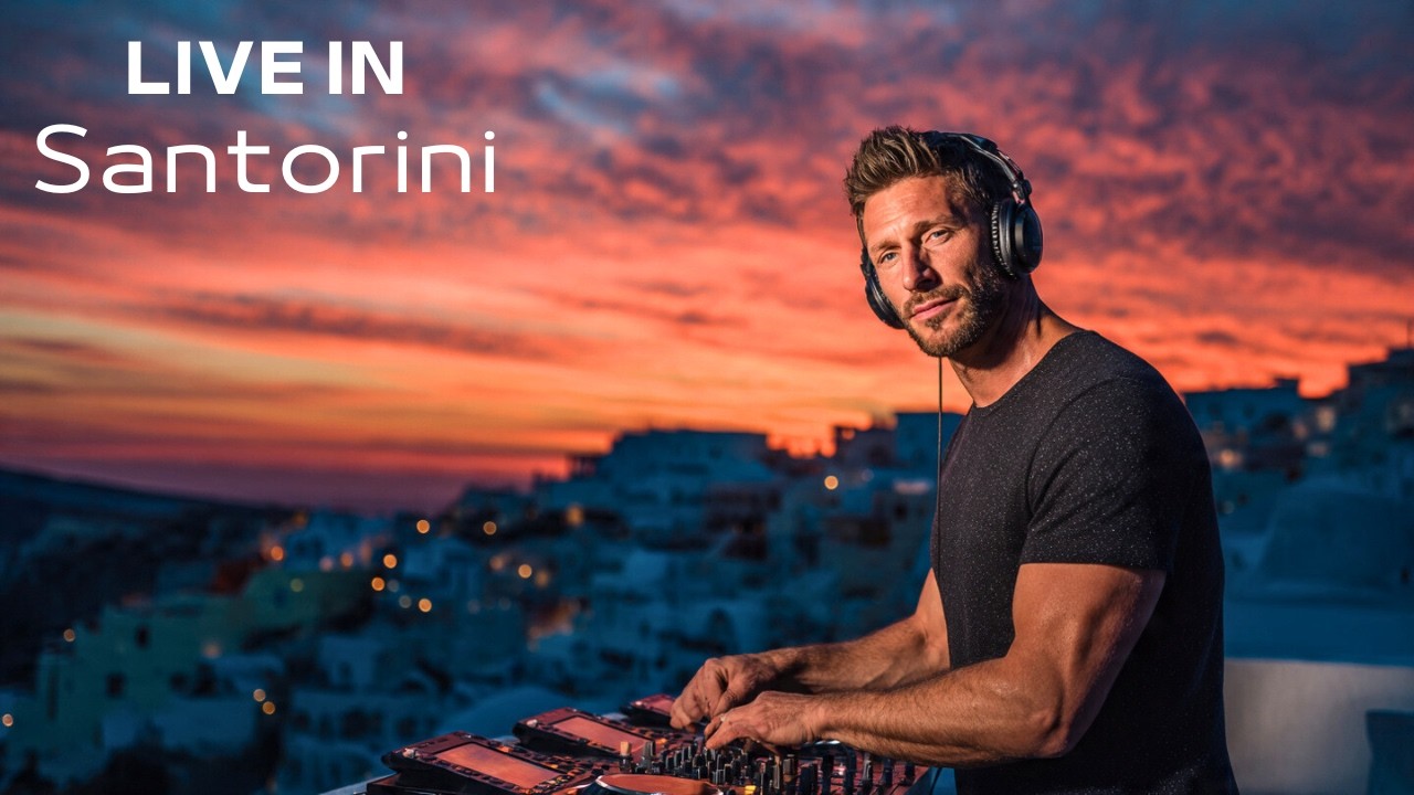 Deep House Mix - Live In - Santorini - Greece 🇬🇷 4K