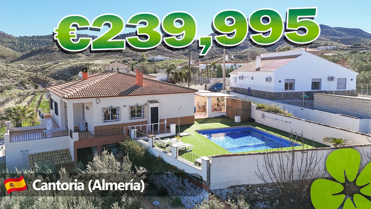 HOUSE TOUR SPAIN | Villa with pool & garage in Cantoria (Almería) @ €239,995