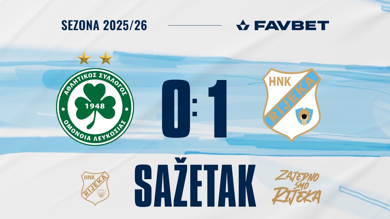 Konferencijska liga: Omonoia - Rijeka 0:1, sažetak, KO playoff (2025./2026.)