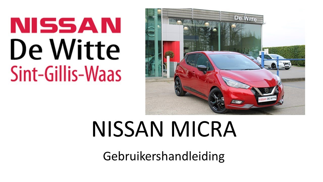 Nissan Micra instructievideo, Bediening van de schakelaars op het dashboard
