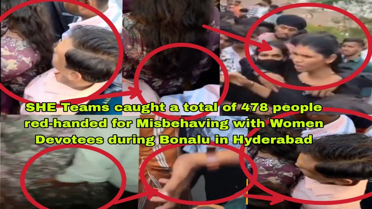 SHE Teams caught a total of 478 people During Bonalu Festival.