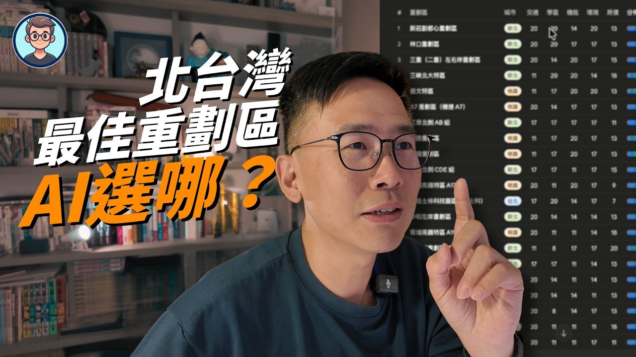 北台灣最佳重劃區 AI 選哪？北台灣 32 個排名出爐，我家竟然快墊底