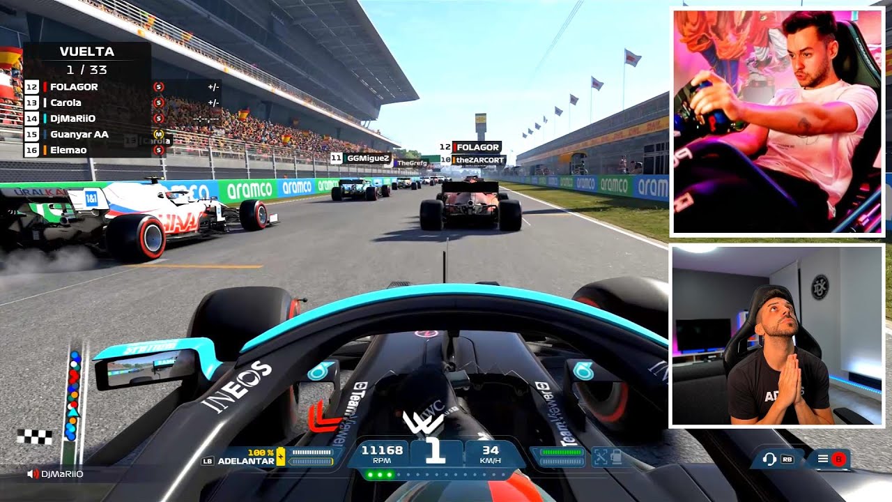 SALGO EL 14º Y ME PELEO CON GREFG... TORNEO F1 2022 YOUTUBERS - DjMaRiiO
