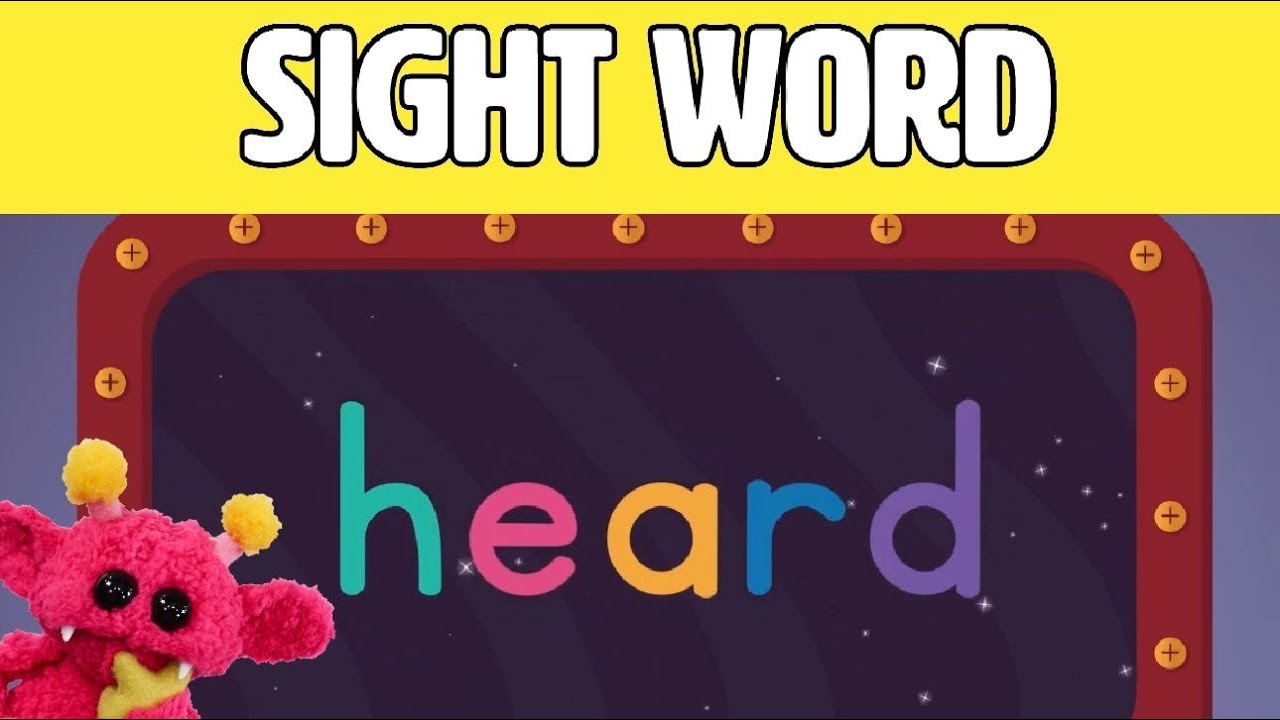 HEARD - Let's Learn the Sight Word HEARD with Hubble the Alien! | Nimalz Kidz! Songs and Fun!