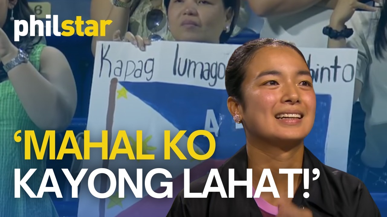 Alex Eala to Filipino fans: 'Proud na proud akong maging Pinoy'