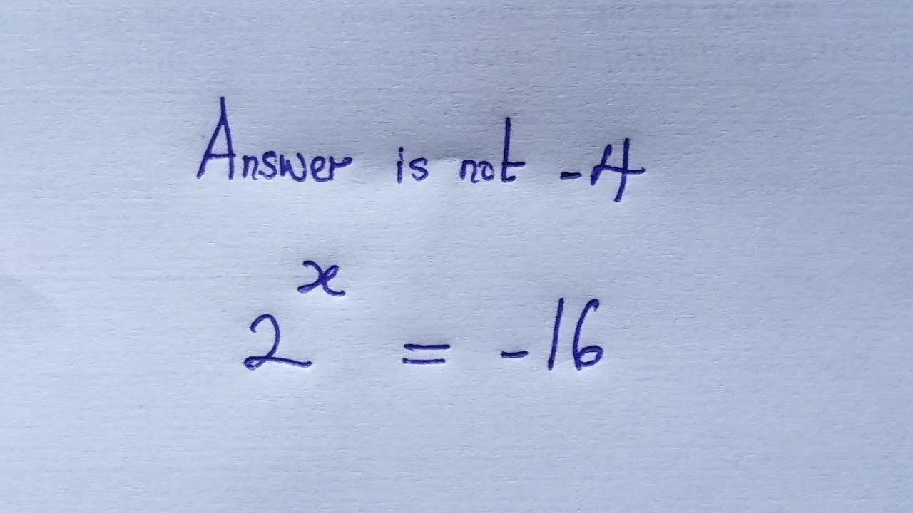 The Strange looking exponential equation | can you solve ? 