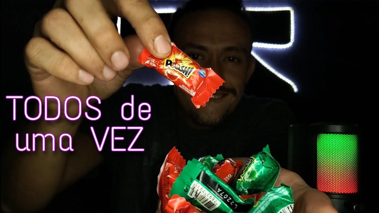 ASMR HARDCORE 🟣 Comendo 10 CHICLETES de UMA SÓ VEZ