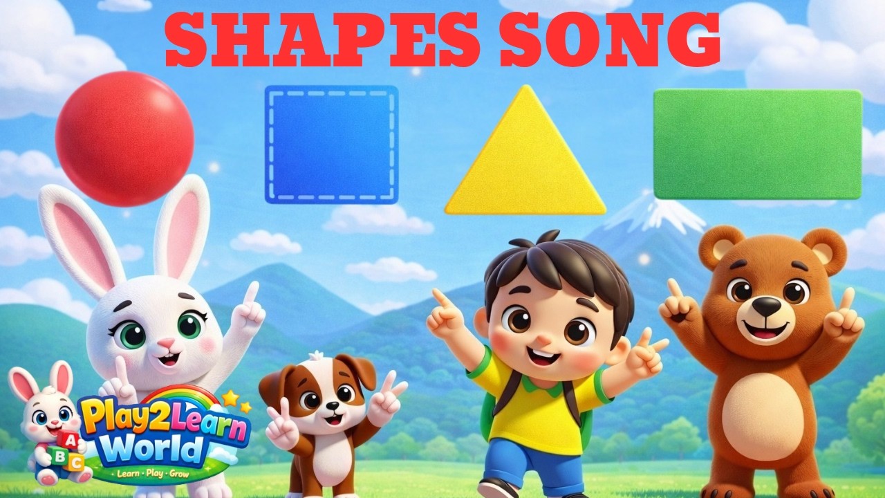 Shapes song for kids | Learn Shapes for Toddlers | Circle Square Rectangle Triangle
