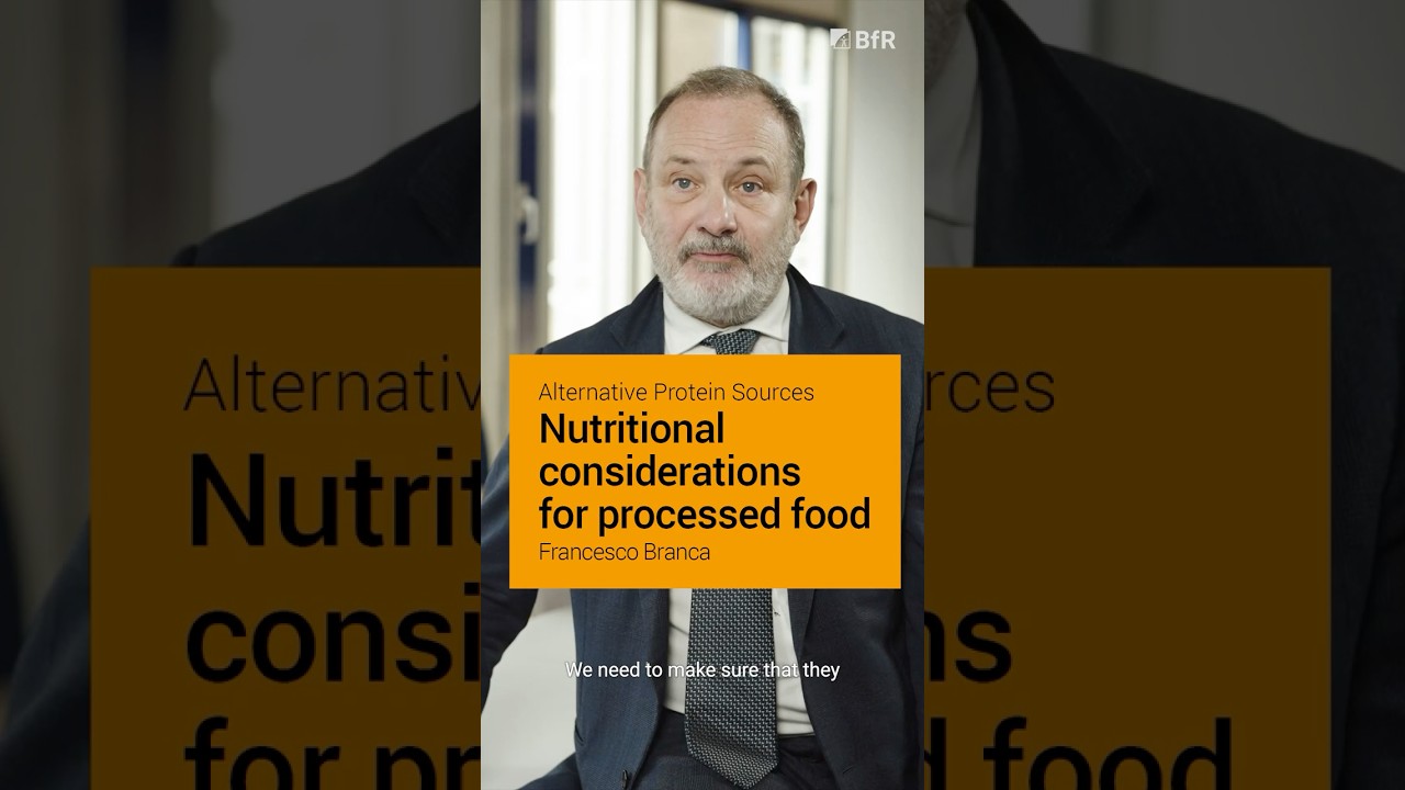 Alternative Protein Sources – Francesco Branca – Nutritional considerations for processed food