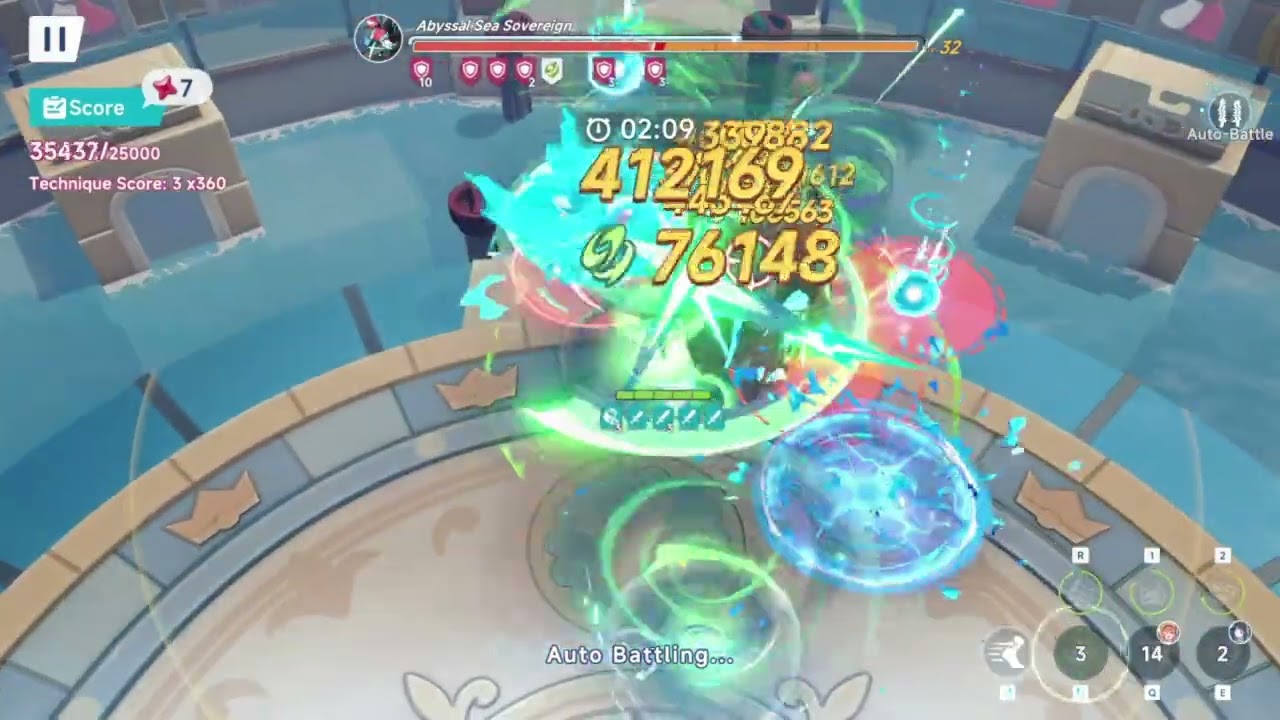 Stella Sora : (╯* °Д° ）╯┻━┻ Abyssal Sea Soverrign [ Boss Blitz : S5 ]