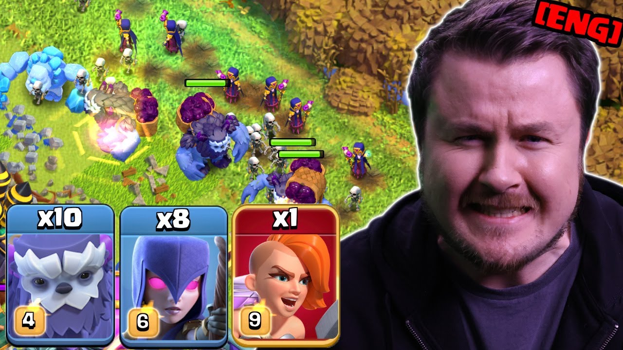YETI WITCH Strategy - Most used Ground Strategy Tested in Clash of Clans