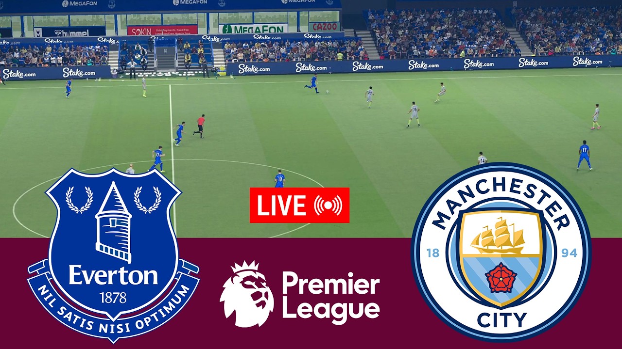[LIVE] Everton vs Manchester City Premier League 25/26 Full Match - Video Game Simulation
