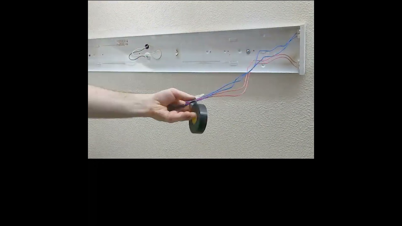 Converting Fluorescent Light Fixture To LED Light Fixture  #diy #ledlights #ledlight