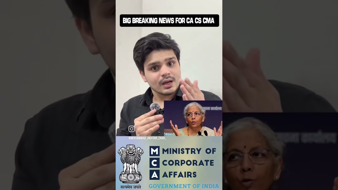 BIG BREKING NEWS FOR CA CS CMA STUDENTS | EXAMS PATTERN AND ALL WILL BE CHANGED