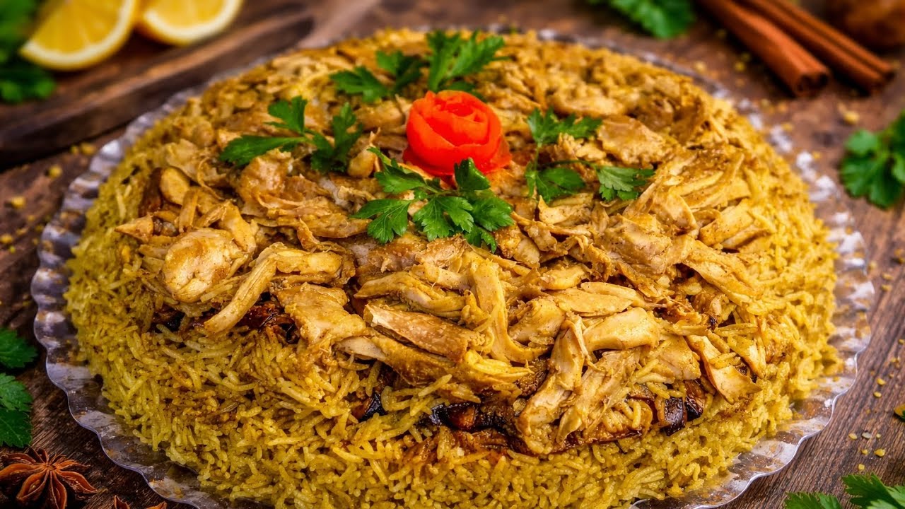 مقلوبة الباذنجان مع الدجاج بألذ مذاق وأسهل طريقه