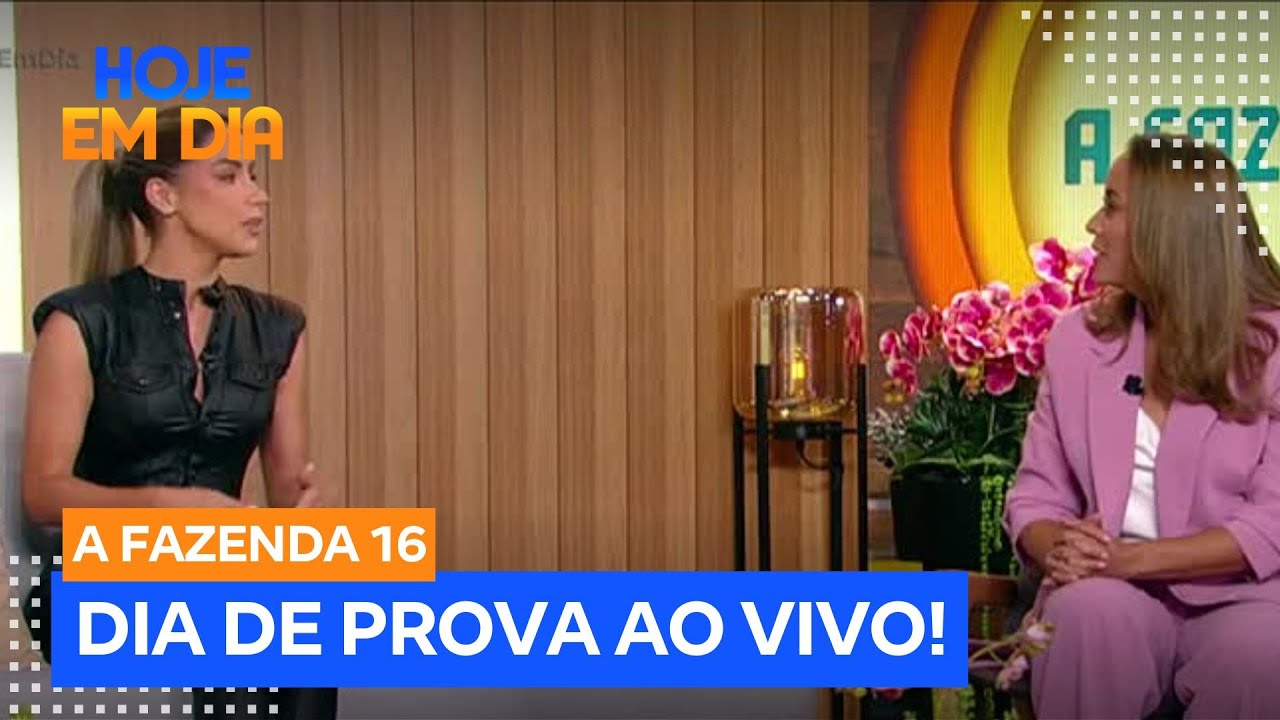 Hoje em Dia recebe o nono eliminado de A Fazenda 16