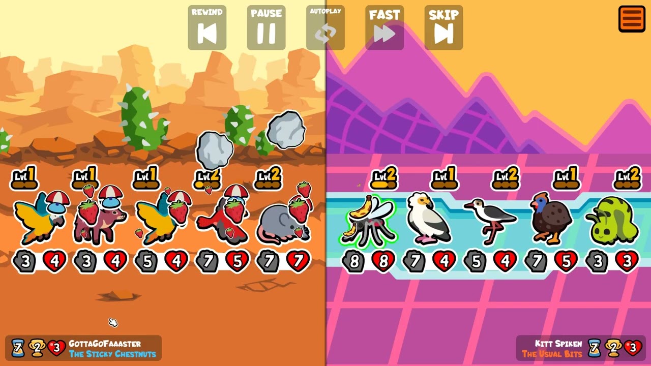Strawberries in, trumpets out (Super Auto Pets)