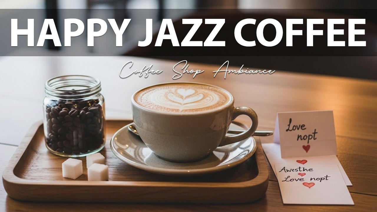 Happy Jazz Coffee ☕ Coffee Shop Ambiance for Studying, Working & Relaxing