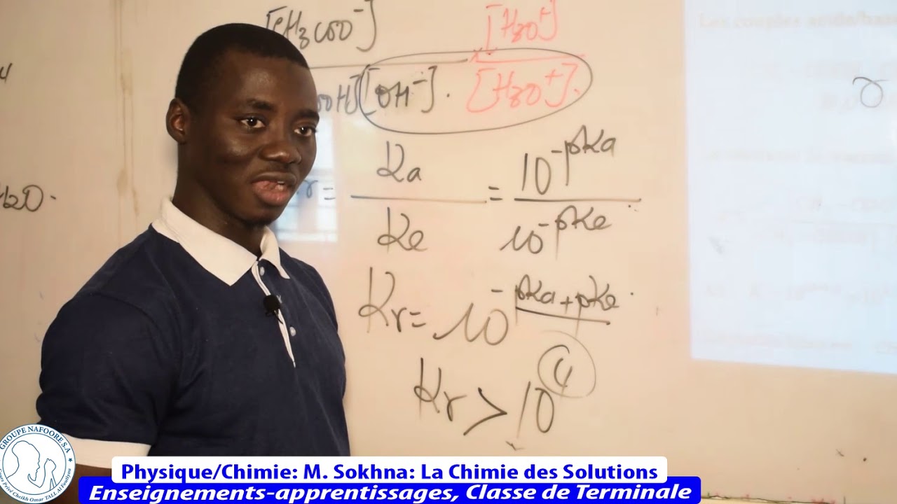 Physique-Chimie: M.  Sokhna: La Chime des Solutions