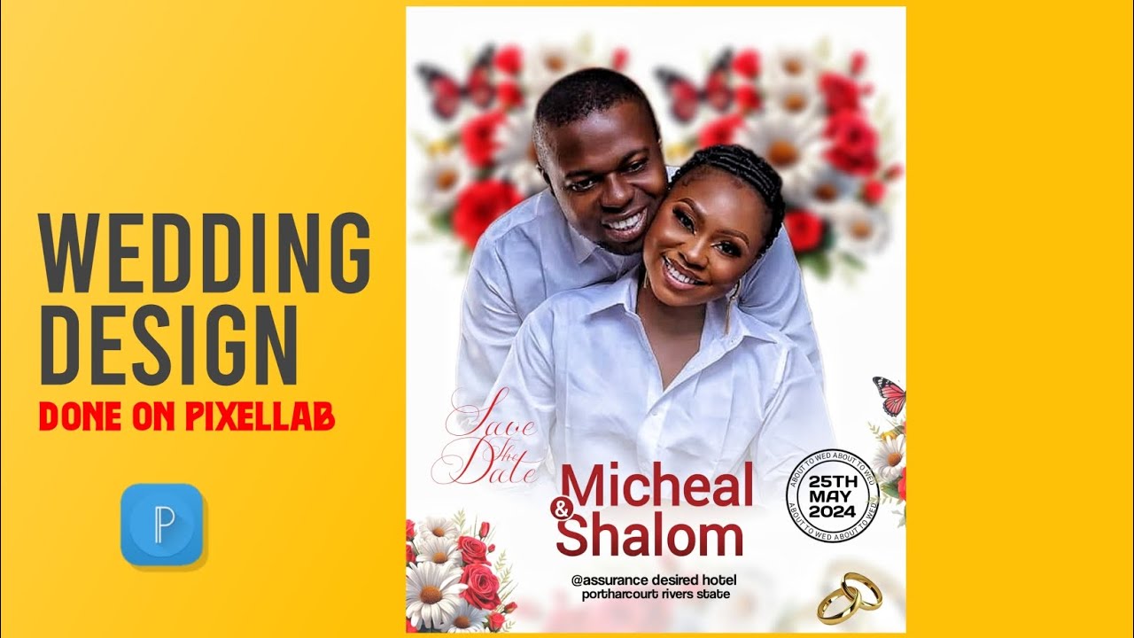 How to Design Wedding Poster Design | On Pixellab | Wedding Design Banner | Pixellab Tutorial