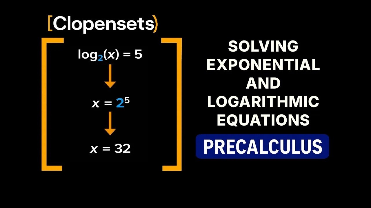 Solving Exponential and Logarithmic Equations | Precalculus (2026 Update)